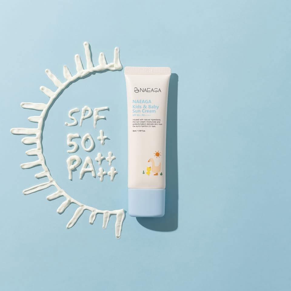 NAEAGA Kids & Baby Mild Facial Foam & Sun Cream SPF 50+