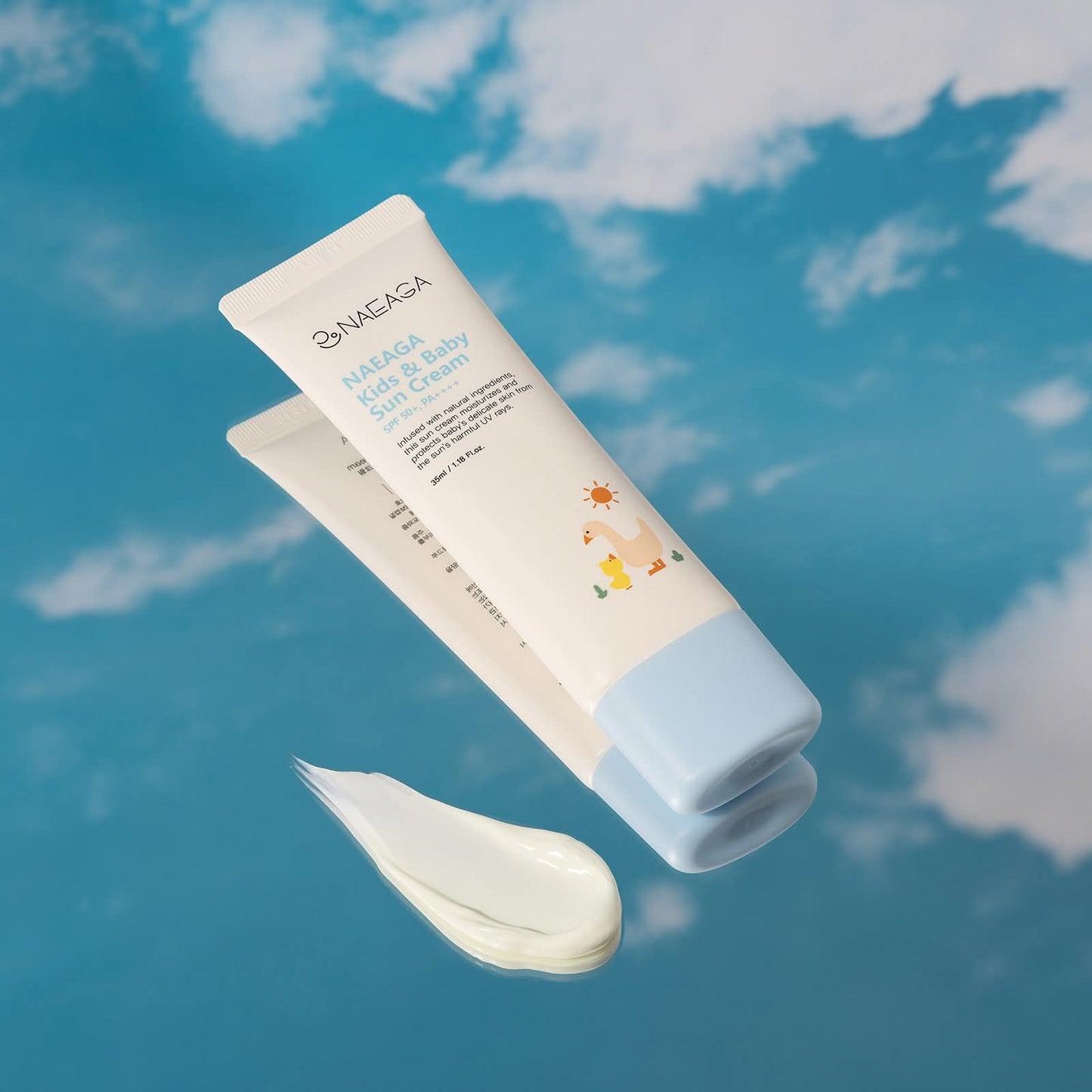NAEAGA Kids & Baby Mild Facial Foam & Sun Cream SPF 50+