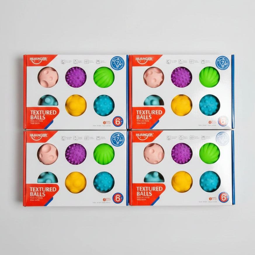 Huanger Textured Balls Toy 6Pcs