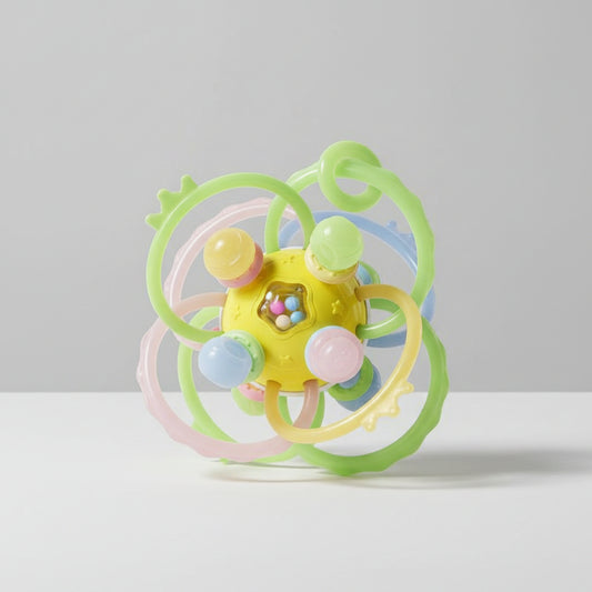 BELUCKIER Silicone Baby Grasping Ball Toy 0M+