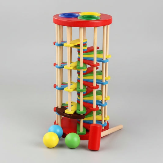 Knock Ball The Ladder Game Toy 3Yr+