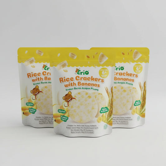 Erio Rice Crackers with Banana 25g 6M+