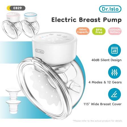 Dr.Isla EB29 Wearable Breast Pump Pink