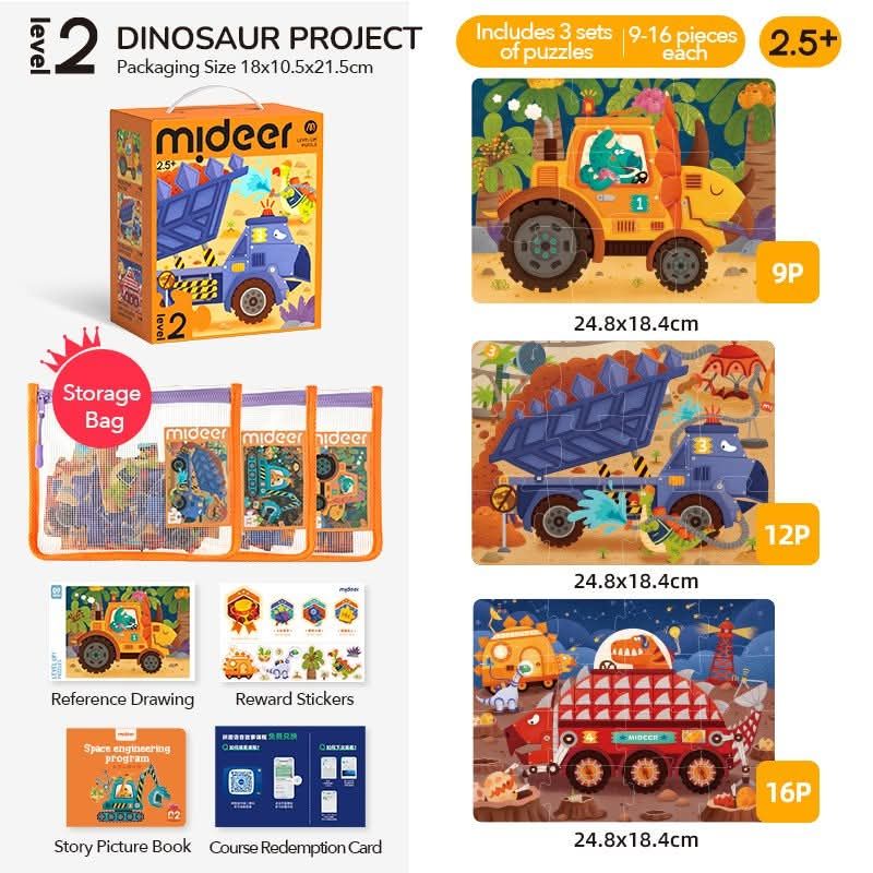 Mideer Level Up! Puzzle- Level 1 To 5