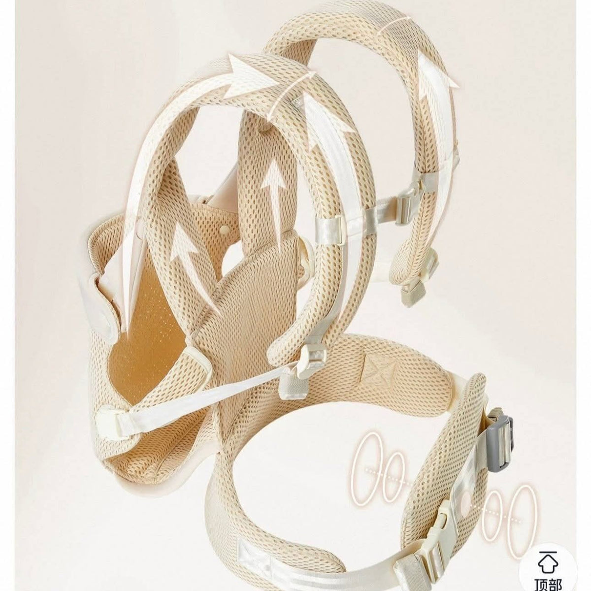 ab Baby Carrie Warm Apricot & Smart Gray