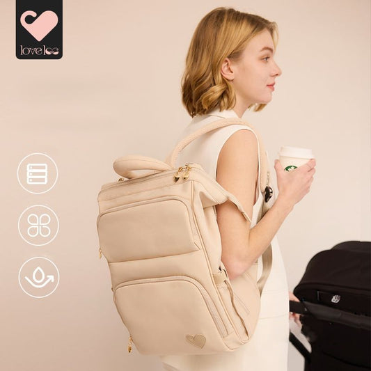 loveloc Mommy Bag 22L Grey & Beige