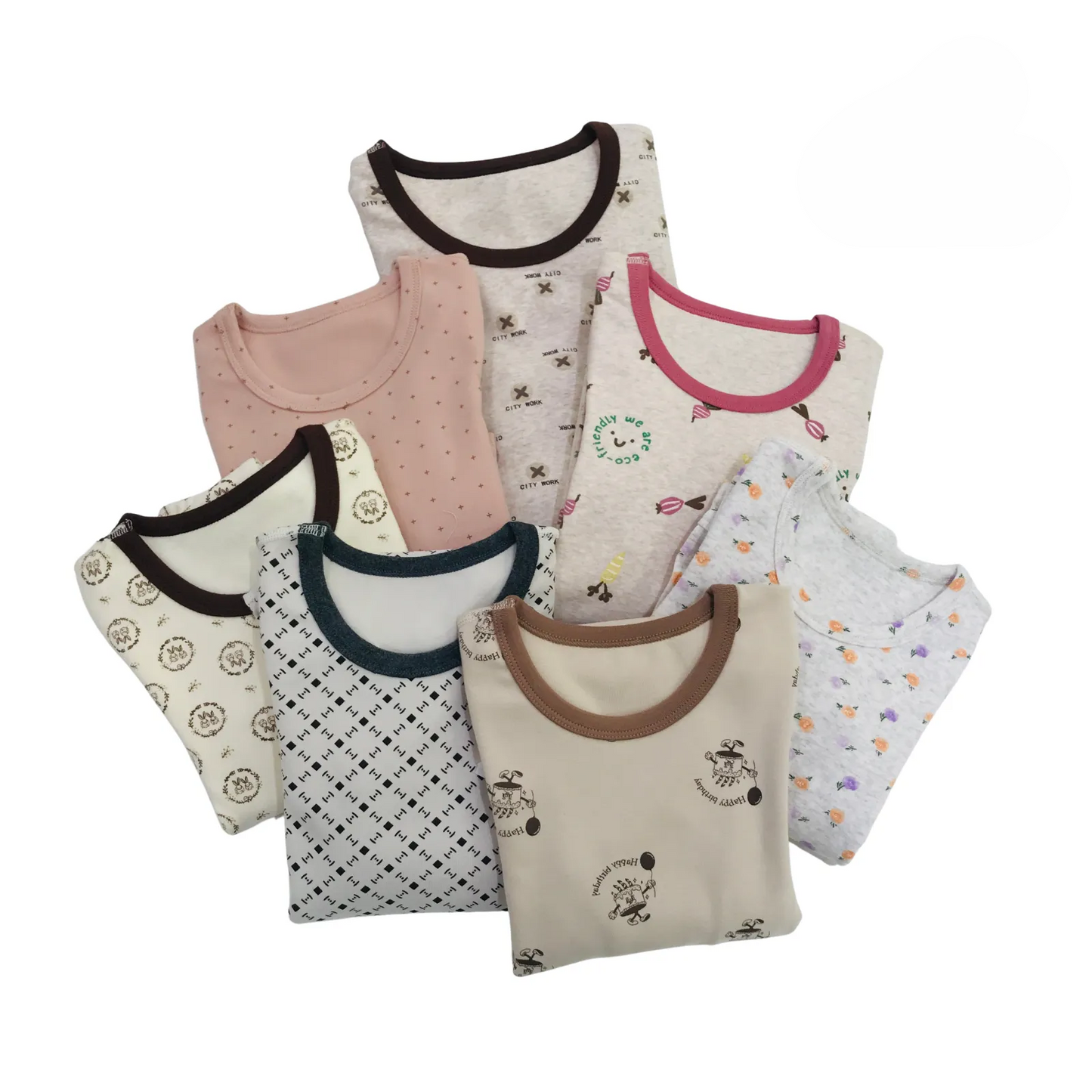 Winter Pyjamas Size 90~150 (ညအိပ်ဝတ် အင်္ကျီဝမ်းဆက်)