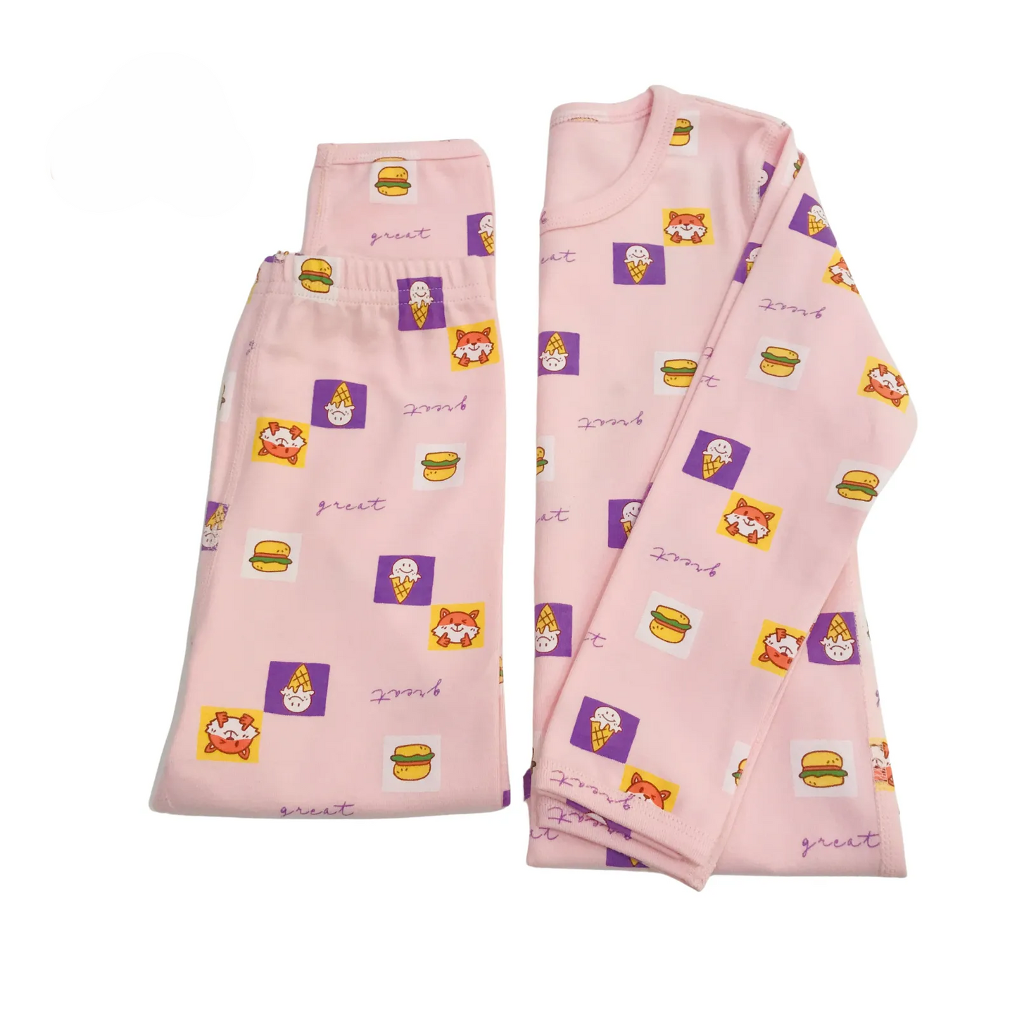 Winter Pyjamas Size 90~150 (ညအိပ်ဝတ် အင်္ကျီဝမ်းဆက်)