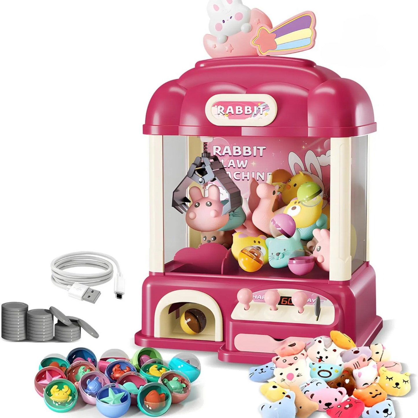 Claw Machine Rich Dolls & Gashapon Toy 3Yr+