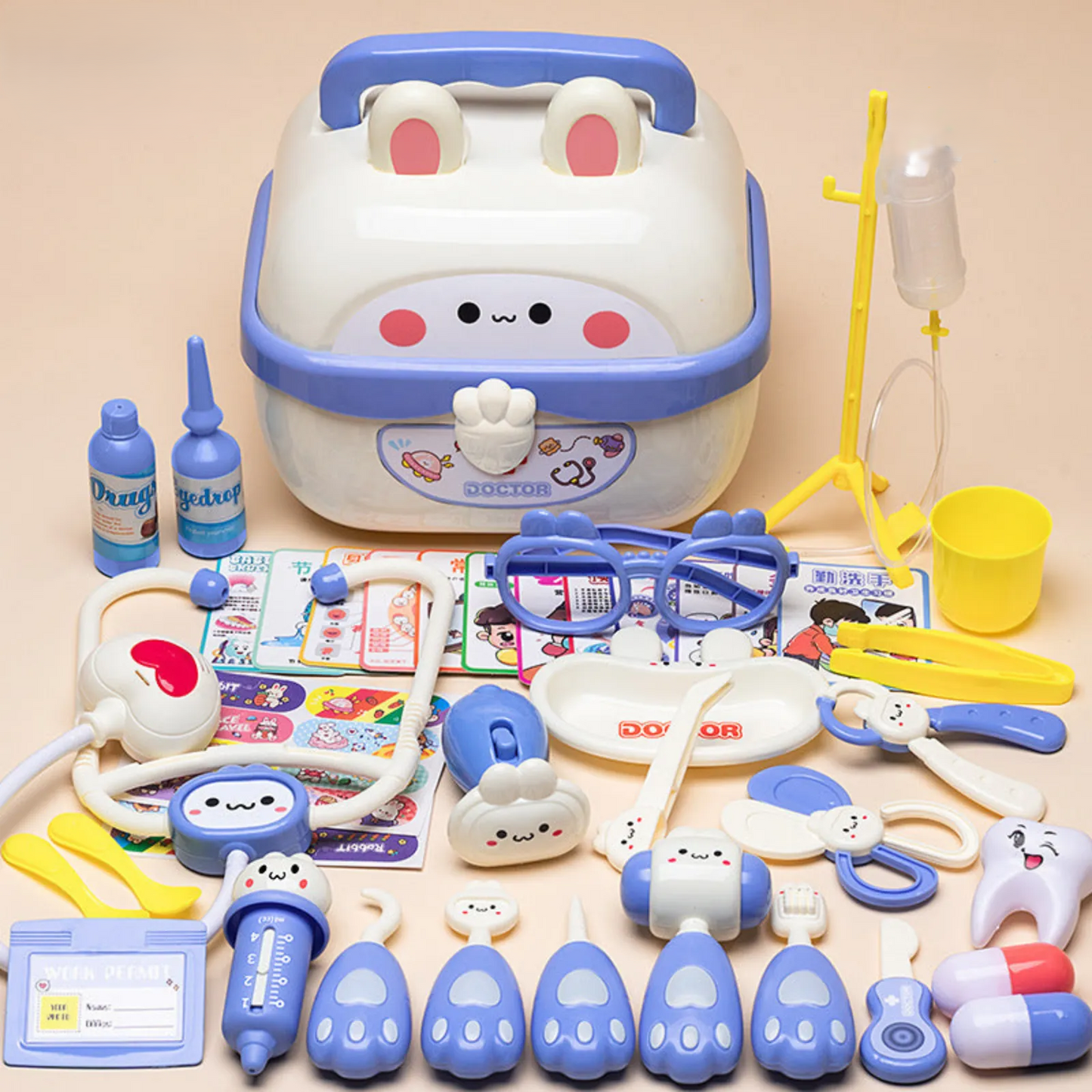JIQI Toys Doctor Play House Toys 3Yr+