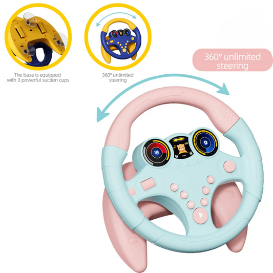 Children's Cartoon Steering Wheel Toy 3Yr+