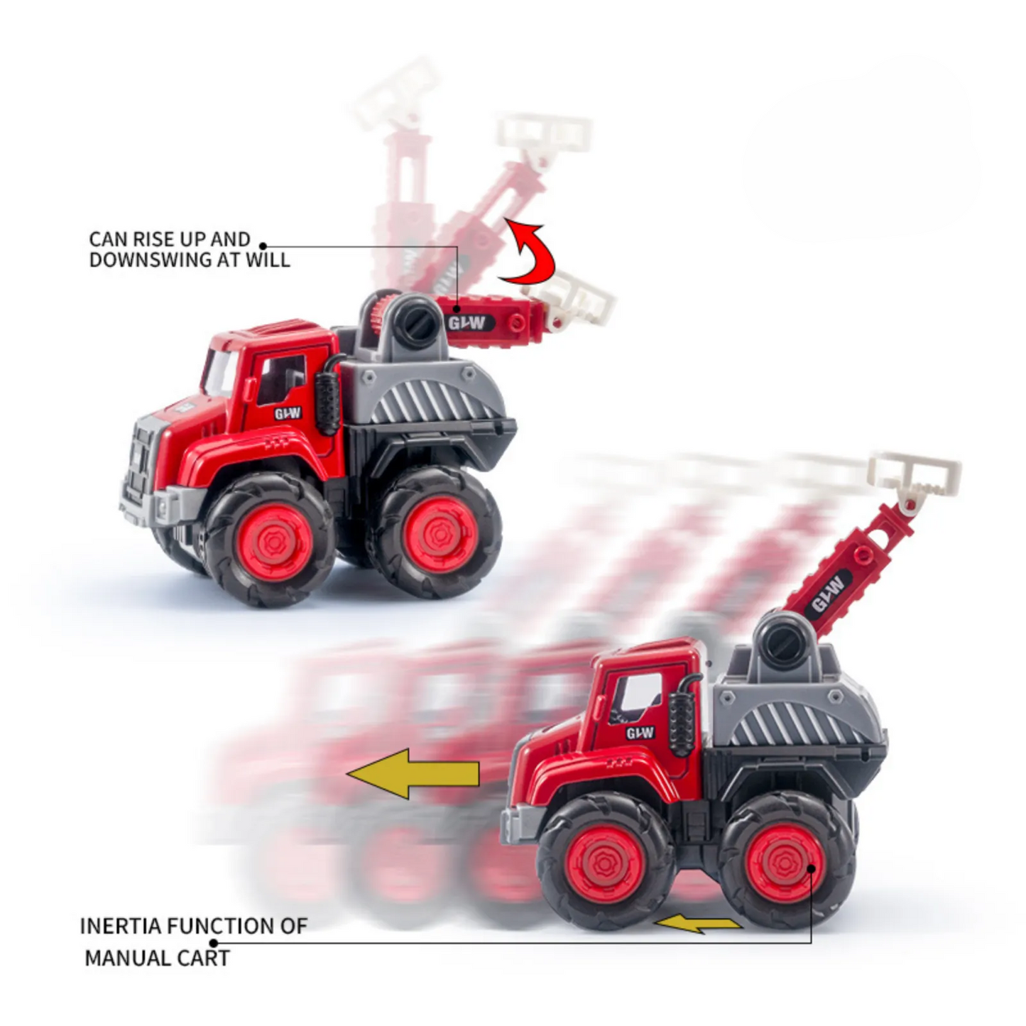 GLW Engineering Truck Boom Truck Toy