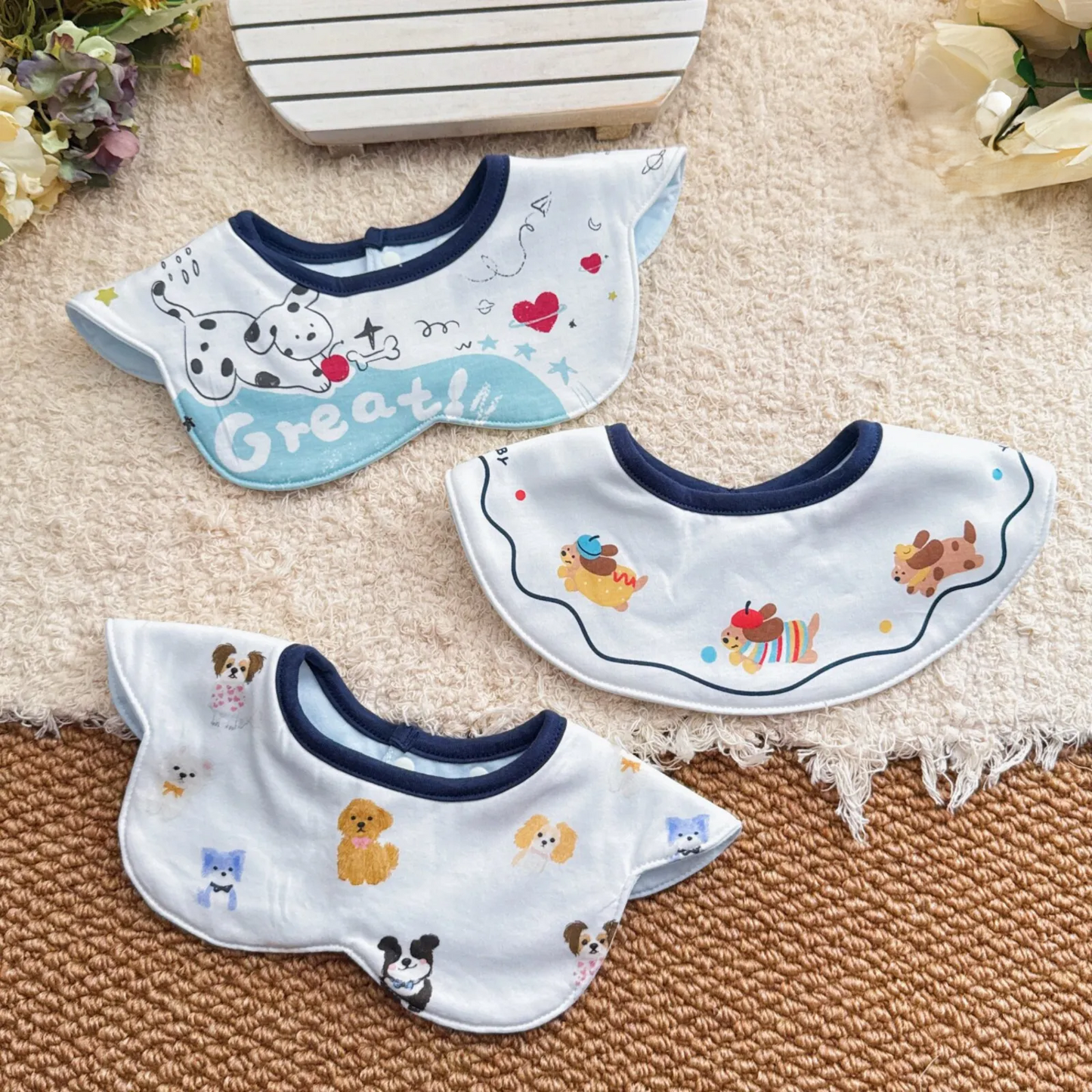Heerte Baby Bib 3Pcs