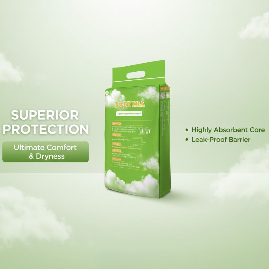 Baby Mia Adult Disposable Underpad 60*90cm 6Pcs
