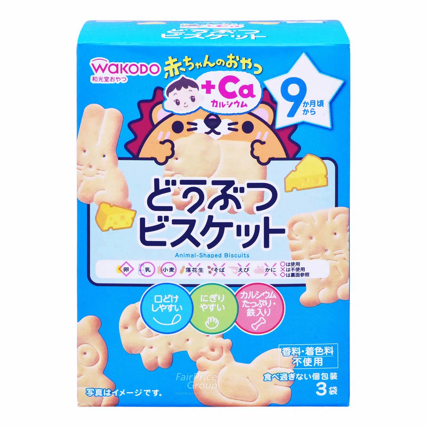 Wakodo Animal Biscuit 9M+