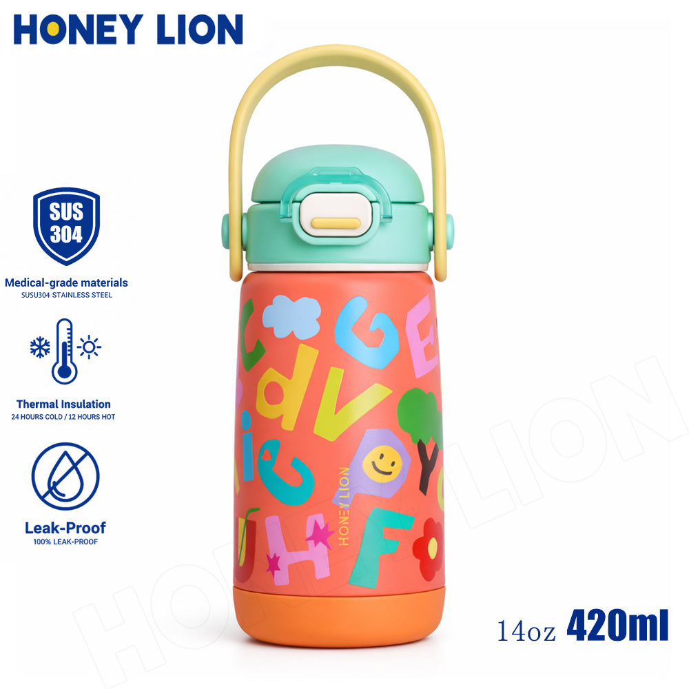 Honey Lion Vacuum Bottle & Vacuum Cup