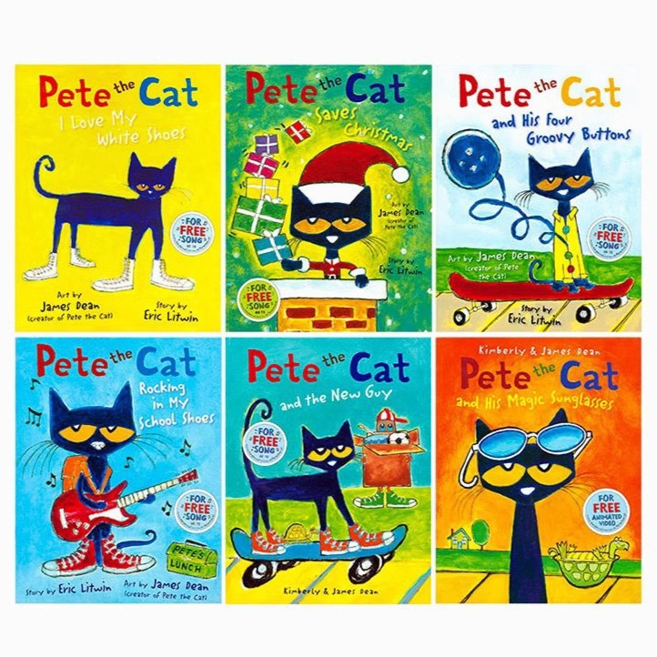Eric Litwin Pete The Cat 6 Books