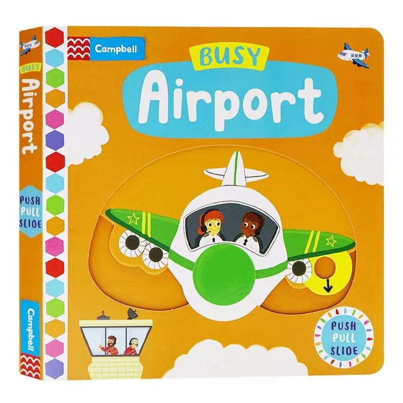 Campbell Push pull Slide Busy Airport