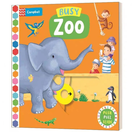 Campbell Push Pull Slide Busy Zoo