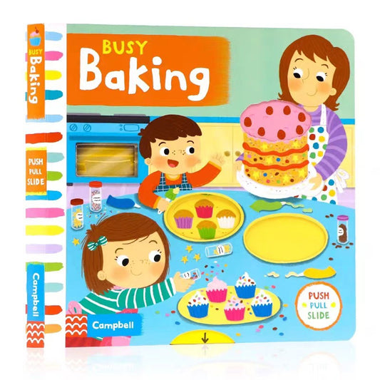 Campbell Push Pull Slide Busy Baking