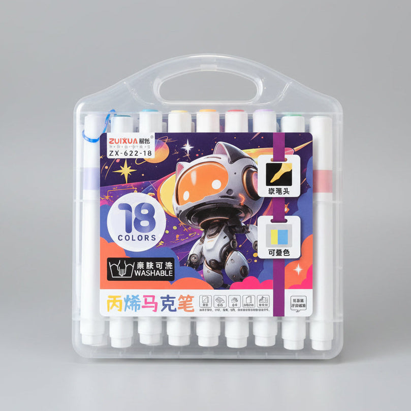 ZUiXUA ZX-622-12 Washable Marker 12, 18 & 36 Colors