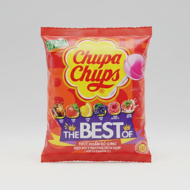 Chupa Chups Mixed Flavour Lollipops 10Sticks