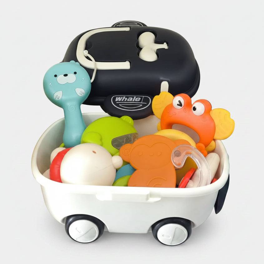 Whale Teether & Rattle Set