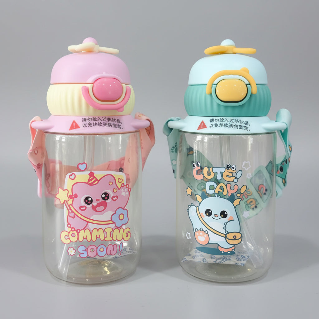 ab PPSU Children's Drink Cup Green & Pink