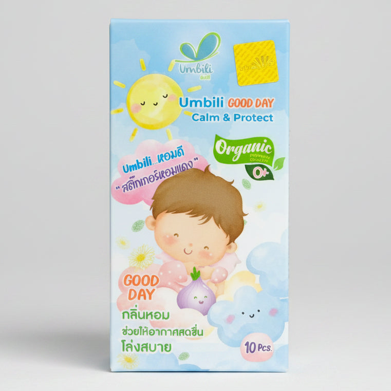 Umbili Organic Good Day & Night Calm & Protect Shallot Sticker 10Pcs