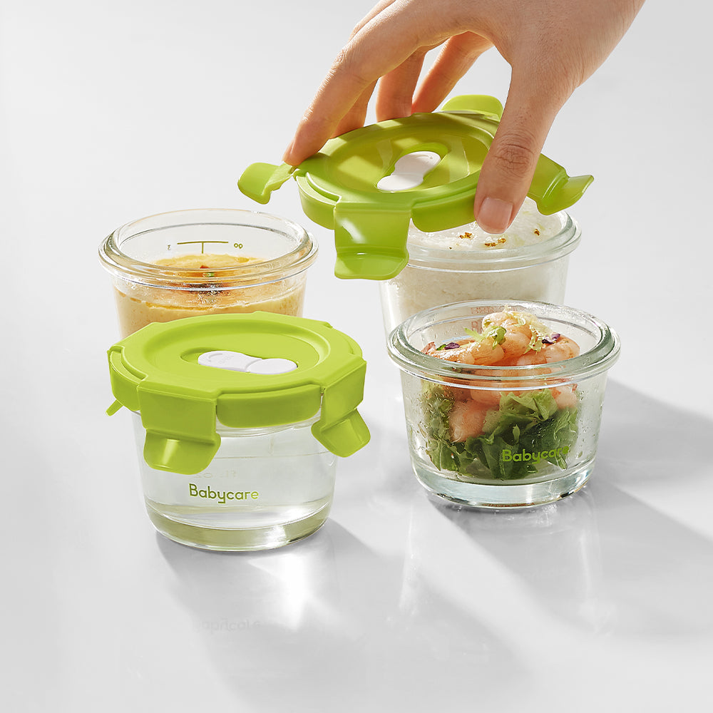 BabyCare Glass Food Container 100ml*4