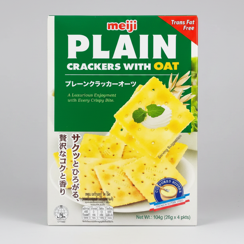 Meiji Plain Crackers 104g(26g*4pkts) 2Yrs+
