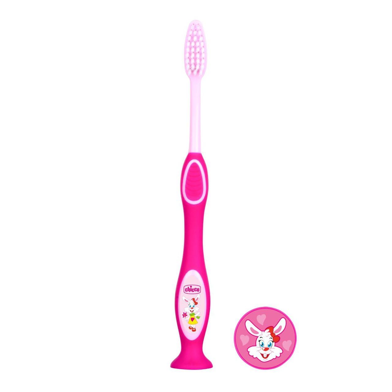 Chicco Toothbrush with Suction Cup 3-6Yrs