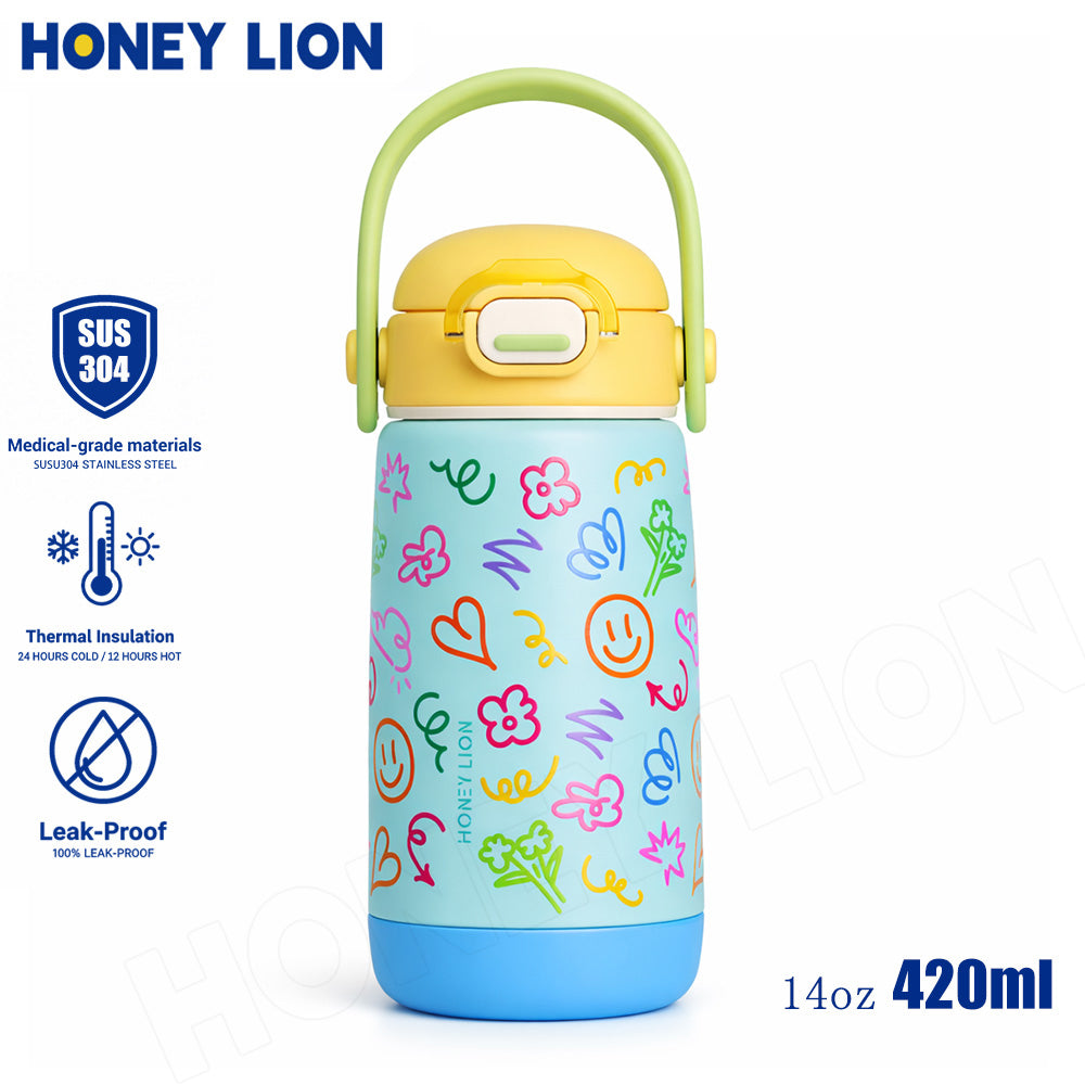 Honey Lion Vacuum Bottle & Vacuum Cup