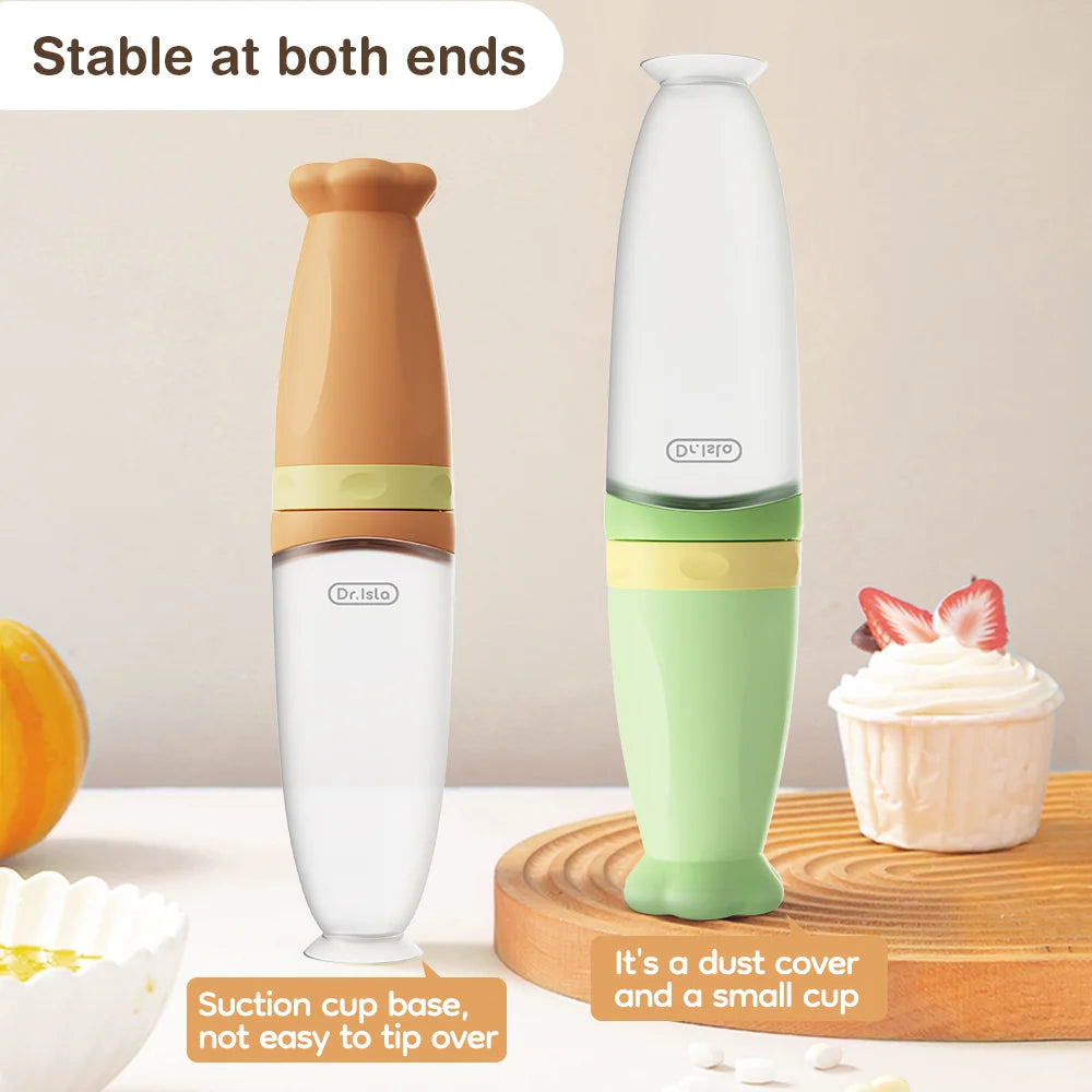 Dr.Isla BT08 Liquid Silicone Feeder Green & Orange 6M+