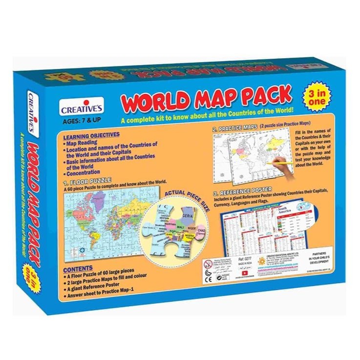Creatives 3in1 World Map Pack