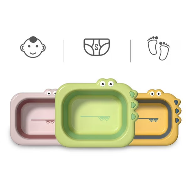 Babyhood Baby Washing Bowl Mist Pink & Rock Yellow