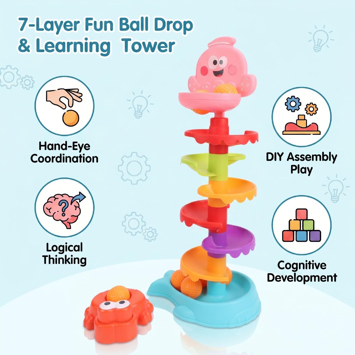 Aiyingle Cartoon Crab Ball Shoot Machine 18M+