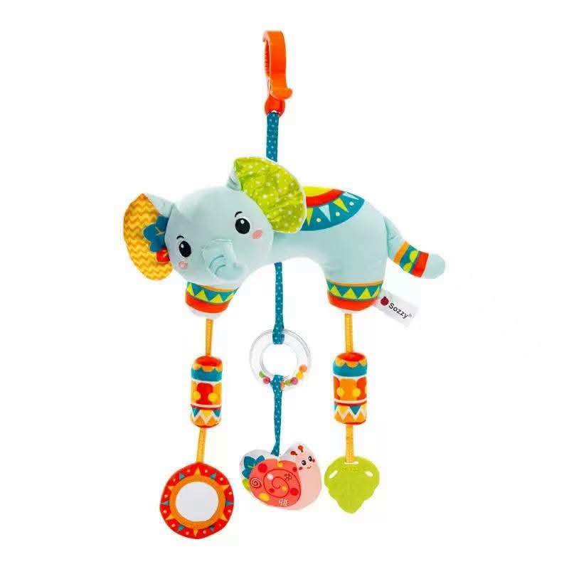 Sozzy Jungle Animal & Cute Cloud Wind Chime - Elephant