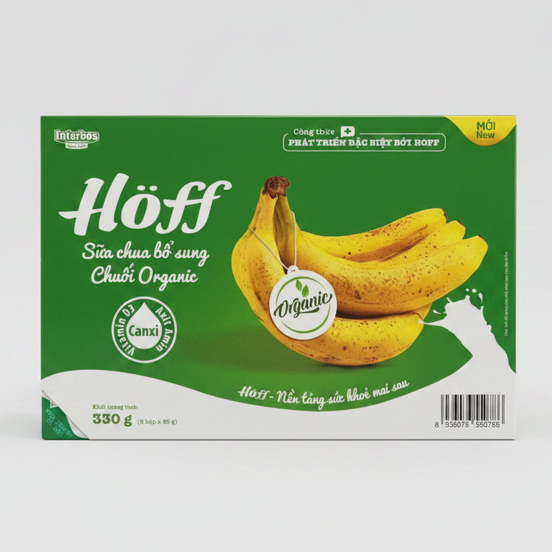 Hoff Yogurt Organic Banana & Strawberry 6*55g