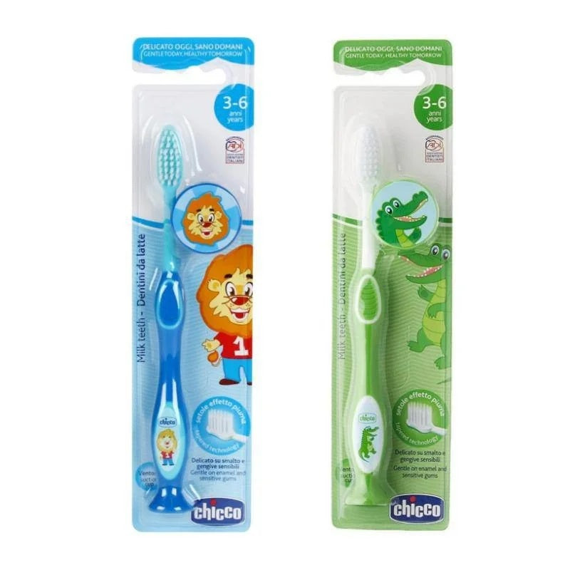 Chicco Toothbrush with Suction Cup 3-6Yrs