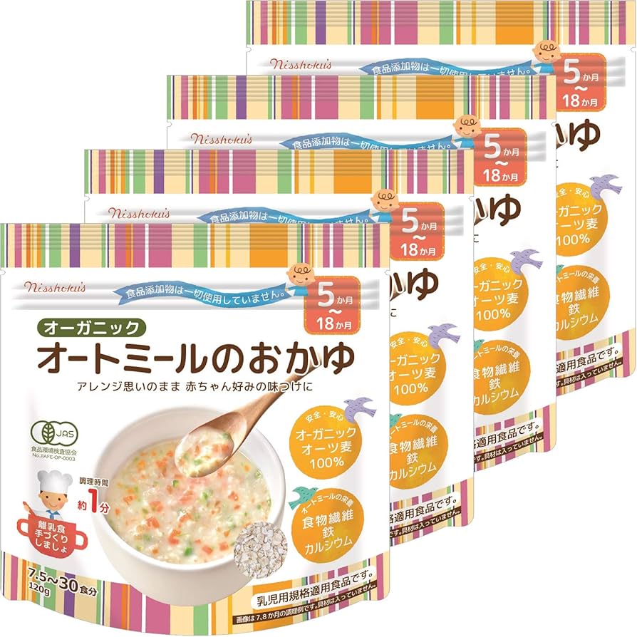 Nisshoku's Organic Oat Meal Porridge 5M+ 340g