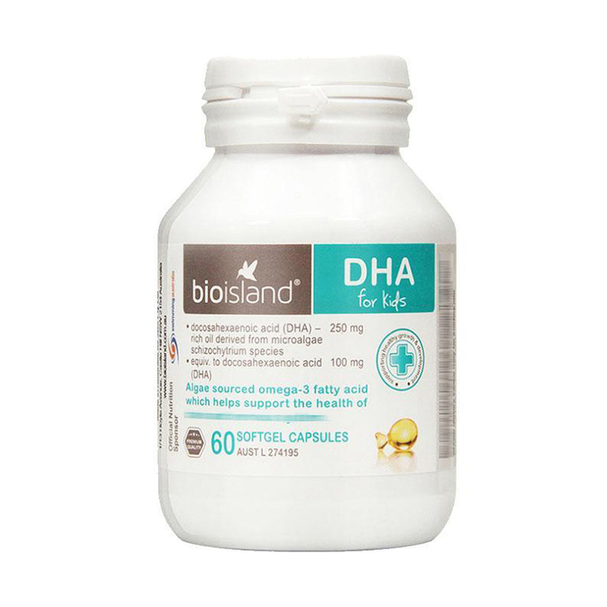 Bioisland DHA For Kids 60 Capsules