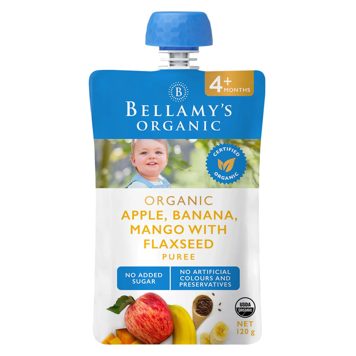 Bellamy's Organic Puree 120g