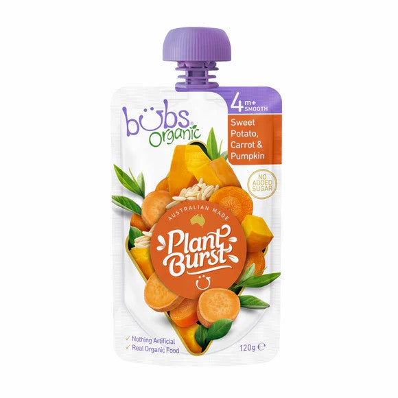 Bubs Organic Puree 120g