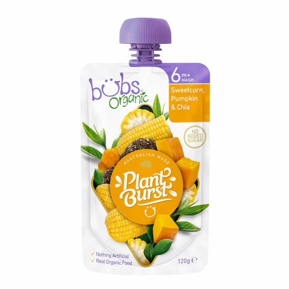 Bubs Organic Puree 120g