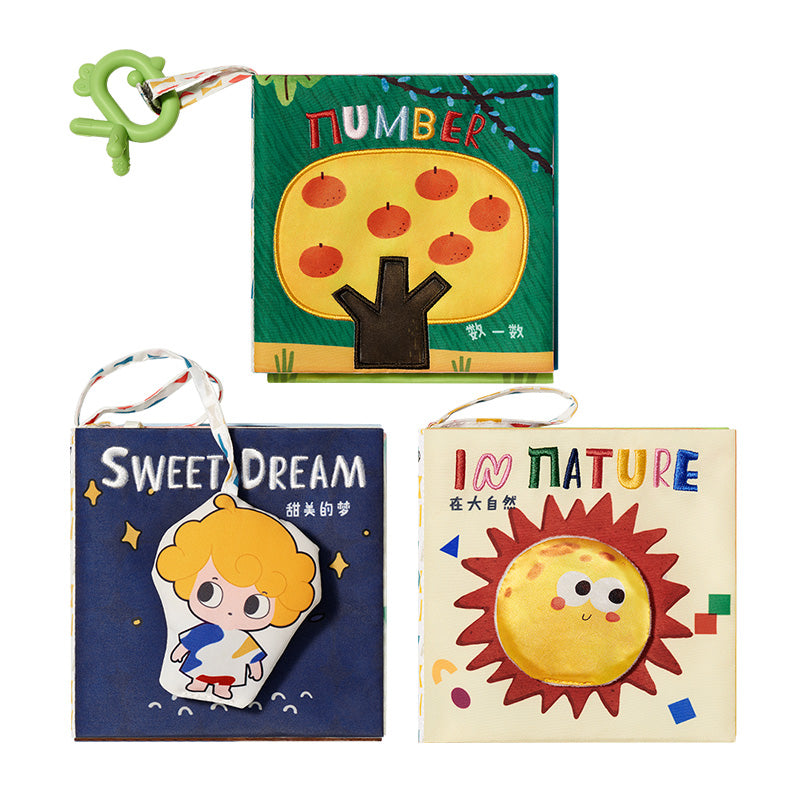 BabyCare Baby Cloth Book 3Books/Pack