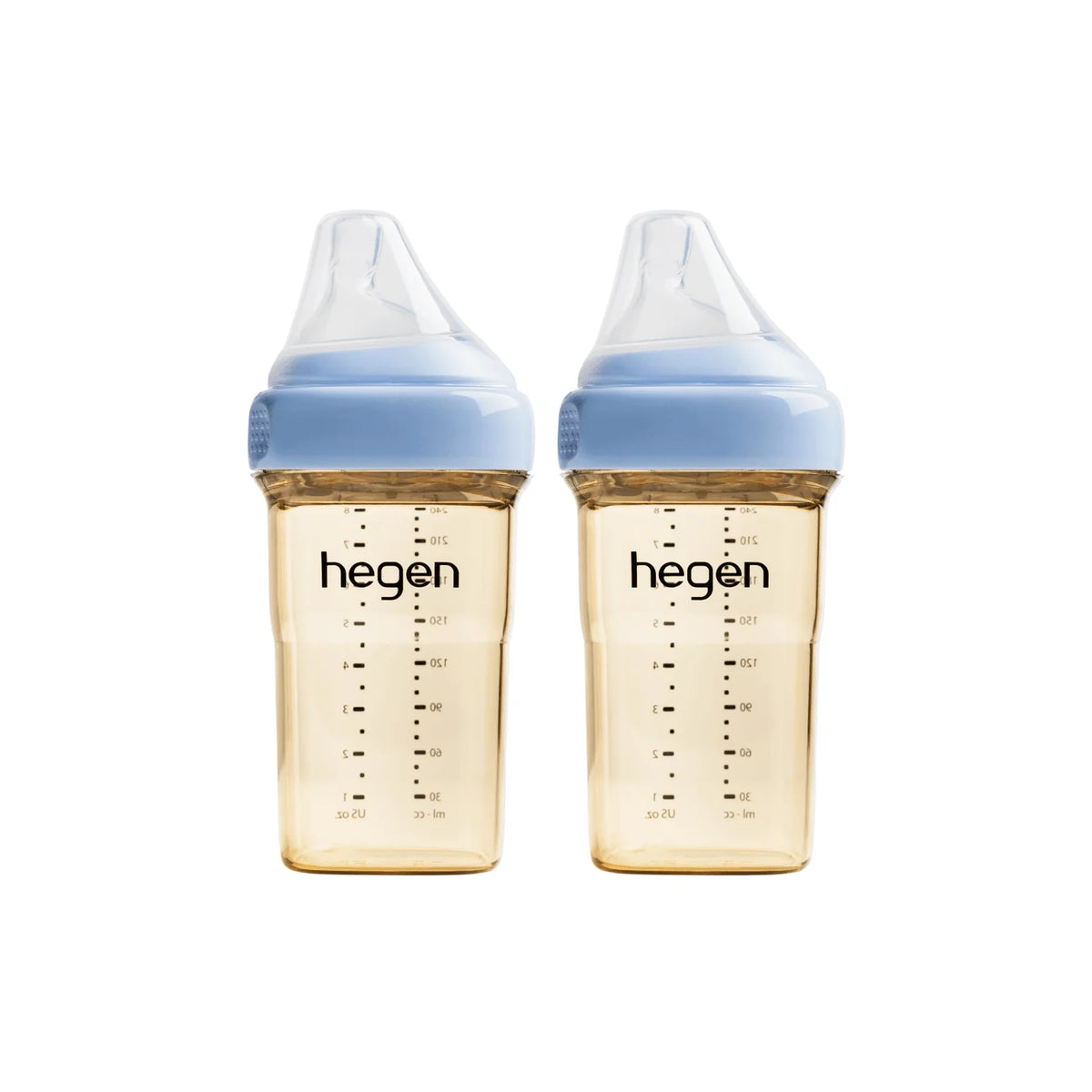 Hegen PCTO™ 240ml/8oz Feeding Bottle PPSU (2-pack) with Medium Flow Teat (2) (2-Pack)