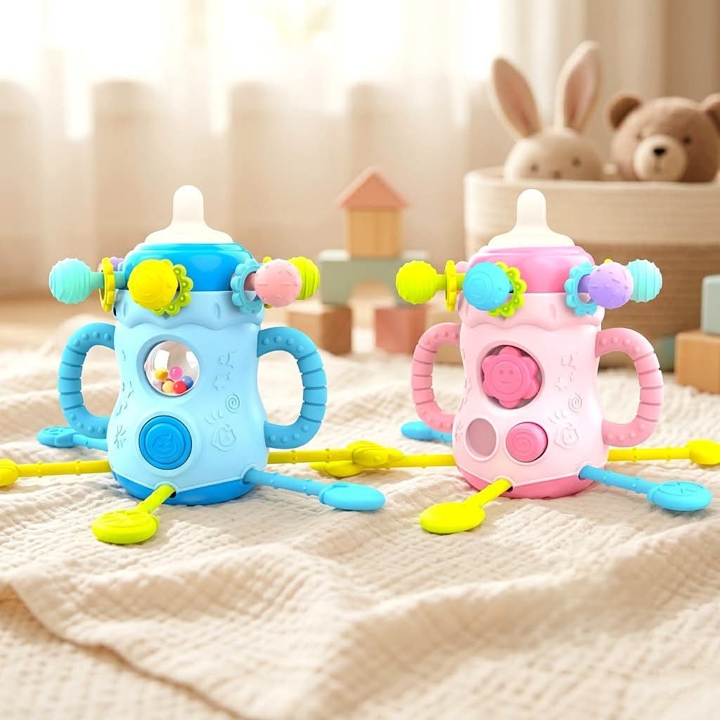 All In One Bottle Teething Soothing Toy