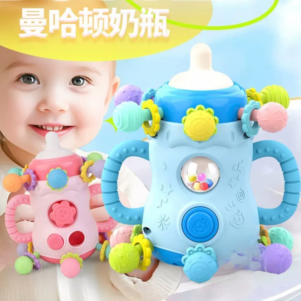 All In One Bottle Teething Soothing Toy