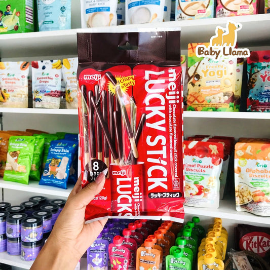 Meiji Lucky Stick Biscuit Stick 120g(15g*8Bags) 1Yr+